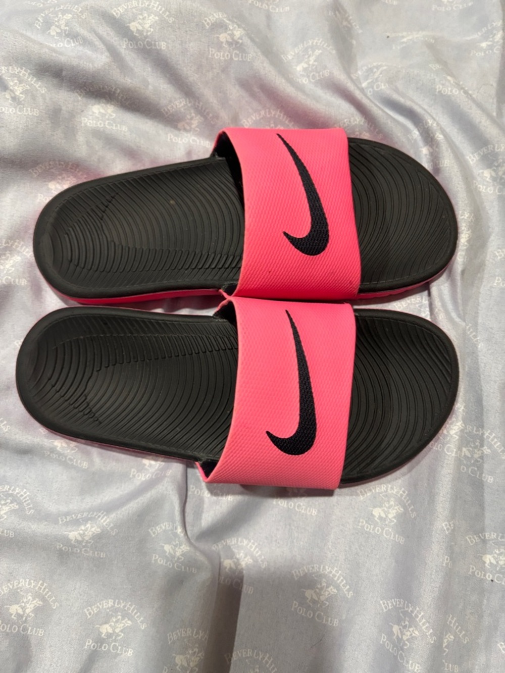 Nike Pink and Black Slip-On Athletic Shoe size 6.